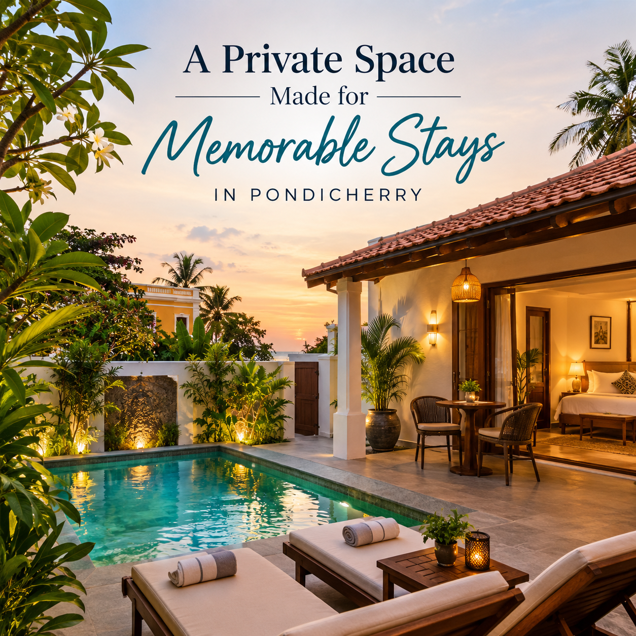 La Cocoteraie private pool