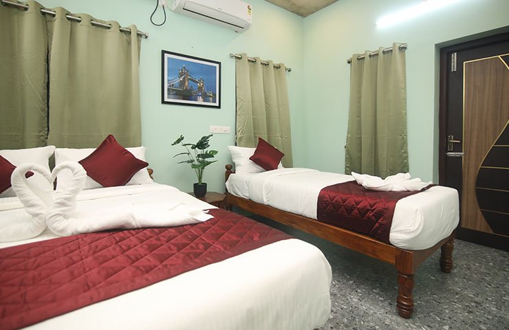 Premium room interior at La Cocoteraie